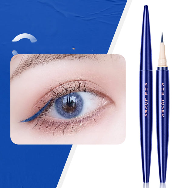 Liquid Eyeliner Pencil – Black Brown Extra Fine Tip for Lower Lashes & Precision