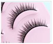 Natural Short Cross False Eyelashes – Handmade Fake Lashes for Daily Makeup (USA)
