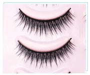 Natural Short Cross False Eyelashes – Handmade Fake Lashes for Daily Makeup (USA)
