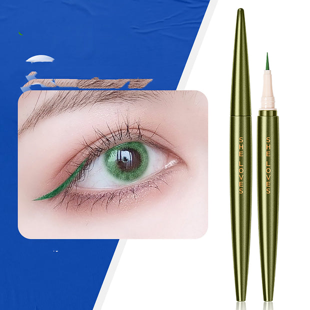 Liquid Eyeliner Pencil – Black Brown Extra Fine Tip for Lower Lashes & Precision