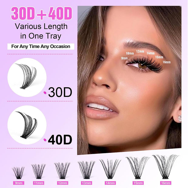 DIY Cluster Lashes – Mixed Package False Eyelashes for Custom Lash Extensions