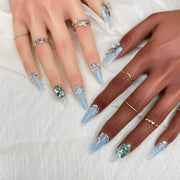 Handmade Press On Nails – Luxury 3D Custom Hand-painted UV Finish False Nails