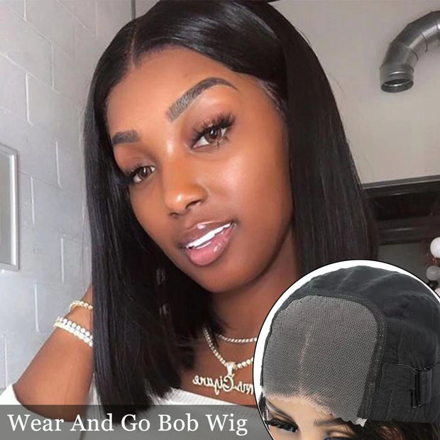 Glueless Wigs Human Hair Glueless Wig Human Hair Ready To Wear Bob Wig Human Hair Glueless Preplucked Human Wigs Ready To Go