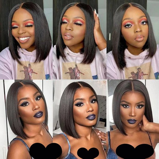 Glueless Wigs Human Hair Glueless Wig Human Hair Ready To Wear Bob Wig Human Hair Glueless Preplucked Human Wigs Ready To Go