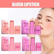 Ouhoe 5g Fruit Blush Lipstick Lip Tinted Cooling Water Jelly Natural Makeup Cheek Contour Long Lasting Matte Lip Dye Stick