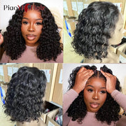 Glueless Wigs Human Hair Water Wave Bob Wig Human Hair 100% Ready to Wear Curly Wave Human Hair Wigs 4X4 Lace Bob Top Quality