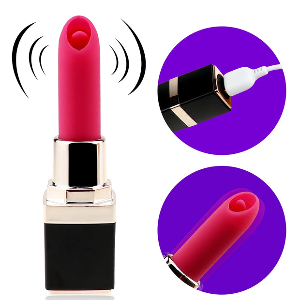 Mini Lipstick Vibrator Portable Bullet G-Spot Massage Clitoral Stimulator Rechargeable Sex Products Female Sex Toy