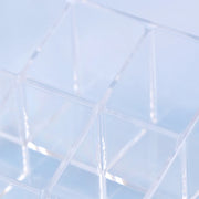 9 Slots Clear Acrylic Lipstick Storage Box Trapezoid Cosmetic Display Case Store Desk Lipstick Cosmetic Organizer Holder Stand