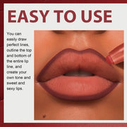 6 Colors Non-fading Lip Gloss Waterproof Lipstick Pen Matte Long-lasting Sexy Lip Gloss Beauty Matte Lip Liner Lip Makeup