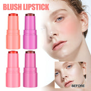 Ouhoe 5g Fruit Blush Lipstick Lip Tinted Cooling Water Jelly Natural Makeup Cheek Contour Long Lasting Matte Lip Dye Stick