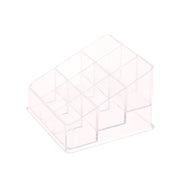 9 Slots Clear Acrylic Lipstick Storage Box Trapezoid Cosmetic Display Case Store Desk Lipstick Cosmetic Organizer Holder Stand