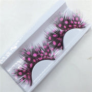 Two-Color Feather Eyelashes – Color Matching Fake Lashes for Bold Makeup Looks