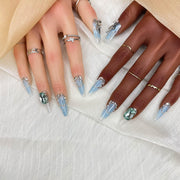 Handmade Press On Nails – Luxury 3D Custom Hand-painted UV Finish False Nails