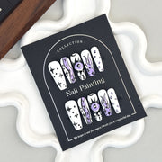 Mid-length Hand-painted Cartoon Fake Nails – Stylish Hand-worn Press-on Set
